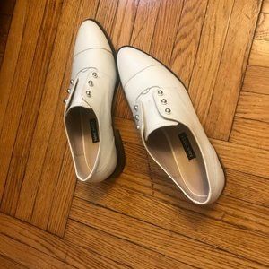 Nine West, brand new white oxfords, size 7.5/8